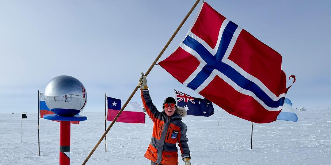 Bilde/illustrasjon for Sydpolen aleine - En kveld med Karen Malena Kyllesø