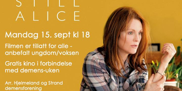 Bilde/illustrasjon for Gratis kino - Still Alice Gratis kino - Still Alice